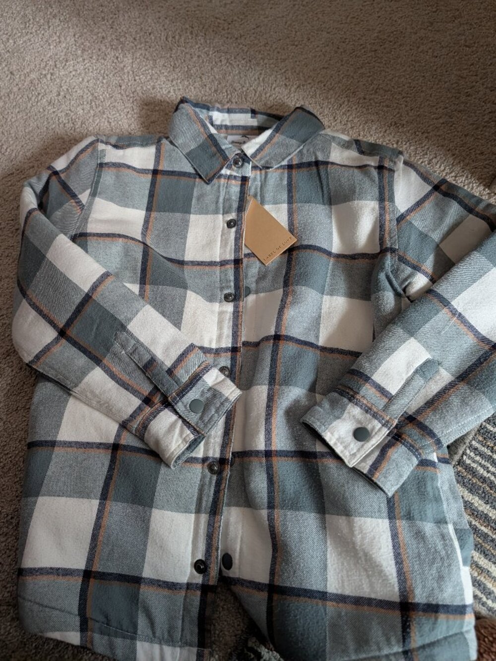 Tommy Bahama Boys fleece lined jacket shirt L 10/12